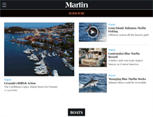 Tablet Screenshot of marlinmag.com
